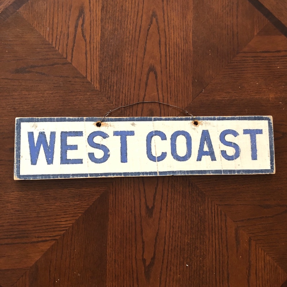 Brandy Melville West Coast Wall Art Sign